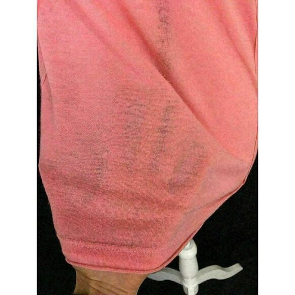 Free People Beach Womens Solid Pink Spaghetti Strap Tank Top Cami Cotton Medium - Picture 4 of 6